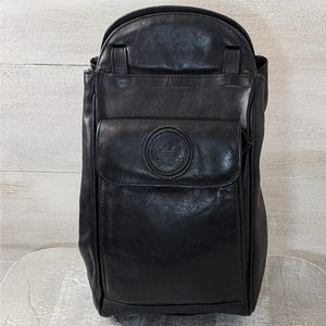Rube 1971 Black Leather Backpack Style Shoulder Bag NEW
